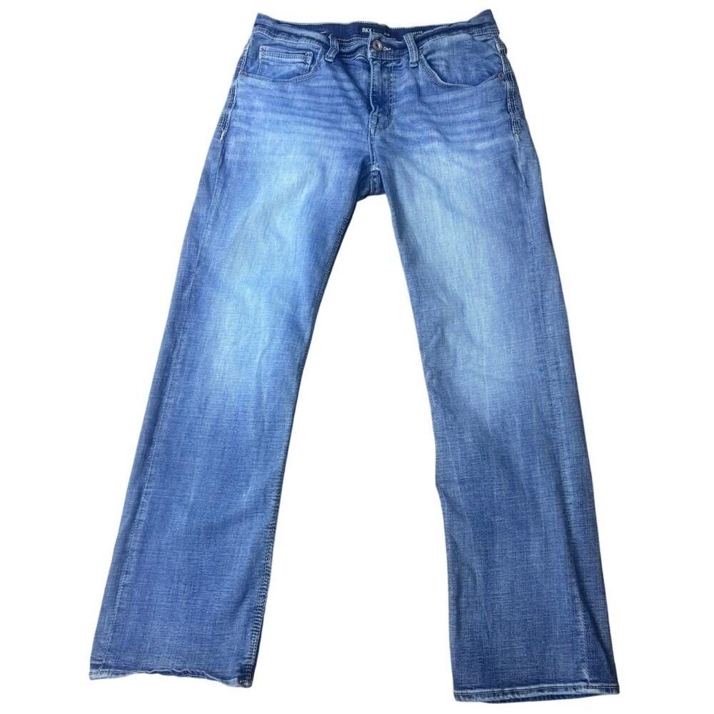 Sold! BKE Jake Men’s 32x32 Jeans Light Wash COOLMAX Stretch Straight Leg Deni